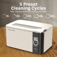 thumbnail image 5 of Fosmon Ultrasonic Cleaner (600ml) Jewelry Cleaner Machine with LED Display and Touch Control Panel for Glasses, Ring, Earring, Necklaces, Dentures, Makeup Brush, 5 of 7