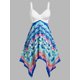 thumbnail image 1 of Vestido de pañuelo de tinte tinte tinte tinte Rosegal Vestidos Estampados Tallas Grandes, 1 of 5