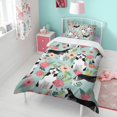thumbnail image 4 of Husky and Flower Duvet Cover and Pillowcase Set for Single Bedding, Bedroom Accessories for Kids Teens, 4 of 5