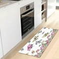thumbnail image 6 of Flowers Butterfly Area Rug, Anti Fatigue Large Floor Mat, Soft Absorbent Washable Plush Carpet with Non-Slip Rubber Back for Entryway, Bedroom, Sink, Kitchen, Bathroom, 39"x 20", 6 of 7