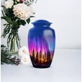 thumbnail image 5 of Northern Light Cremation Urn For Human Ashes Adult Male - 1 Large Urn For Women - Purple Mini Memorial Urns For Mom And Dad Set Of 4 - Blue Urns For Adults Brother (10&3) Inch, 5 of 7