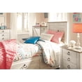 thumbnail image 3 of Signature Design by Ashley Willowton Twin Panel Headboard, Whitewash, Coastal Wood-Look Headboard, 3 of 4