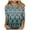 Multicolor Plus Size Blouse for Women_w, variant on CYMMPU Geometric Printed 3/4 Sleeve Blouses for Women Dressy Casual Tunic Tops Loose Fit Fall Trendy Shirts Spring Tops Crew Neck Western T-Shirts Multicolor XXL