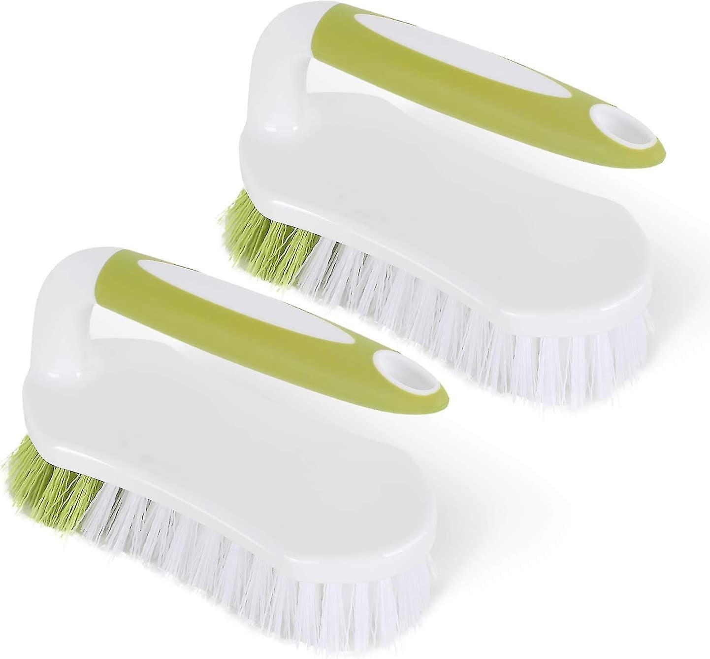 Dependable Industries Scrub Brush 2-Pack – Heavy Duty With Rubber Grip, Stiff Bristles - View #3