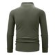 thumbnail image 4 of pstuiky camisas de manga larga para hombre, Blusa informal y moderna de manga larga con cremallera para hombre Tops de hombre m, 4 of 7