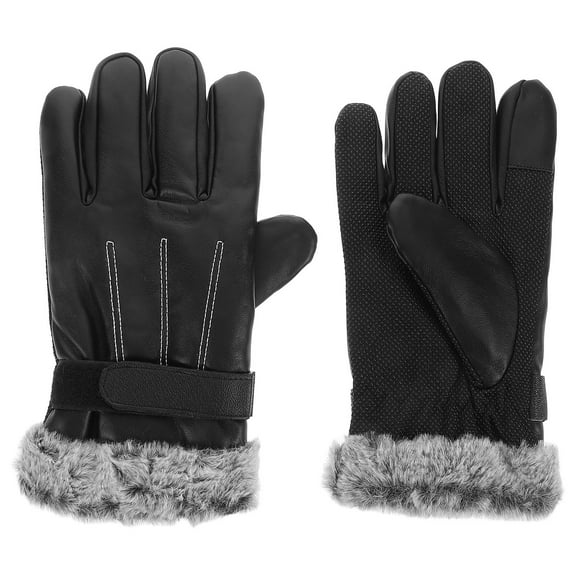 LITINKIMI Winter Mens Gloves Black 1 Pair 10.2X4.5X0.8In