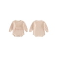 thumbnail image 2 of Suealasg Baby Boys Girls Sweater Romper Long Sleeve Round Neck Letter Embroidery Knit Bodysuit Infant Boys Girls Winter Playsuit, 2 of 9