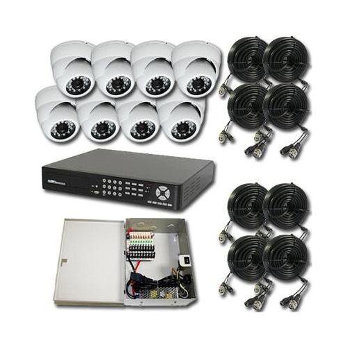 NETZEYE DVR8038KIT/CAMJID948 8ch H264 DVR (CCTVDVRH8028) w/500G, 8