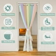 thumbnail image 2 of Erosebridal Rainbow Bowknot Closet Door Cover Curtain for Bedroom Living Room Dreamy Princess Bow Door Curtain for Doorway Privacy 42x80 Inch 1 Panel Cute Bowknot 30%-50% Room Darkening, 2 of 5