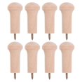 thumbnail image 1 of 8pcs Unfinished Wooden Coat Rack Hooks, Multi Purpose Wall Mounted Pegs for Hanging Clothes, Bags, and Towels, Durable Natural Wood Hangers for Home, 1 of 1