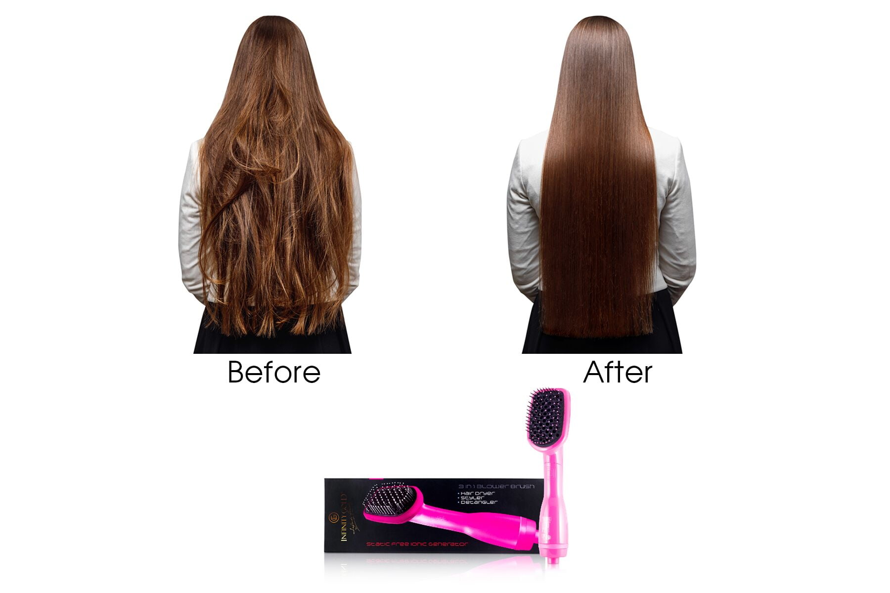 infinity gold straightening brush