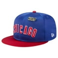 thumbnail image 3 of Men's New Era Royal/Red Chicago Cubs Satin 59FIFTY Fitted Hat, 3 of 6