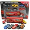 thumbnail image 1 of 7pcs Cars 2 Lightning Mcqueen Racer Car & mack Truck Kids Toy Collection Set Gifts, 1 of 2