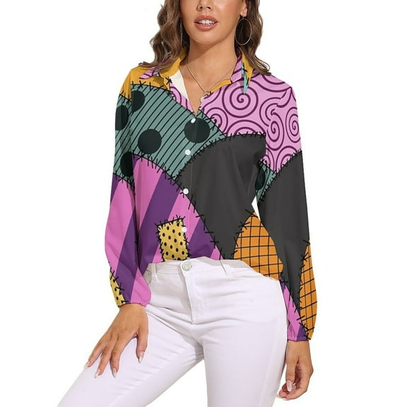 Sally Ragdoll Long Sleeve Blouse Woman Streetwear Casual Shirts Summer Oversize Woman Streetwear Clothing Birthday Present
