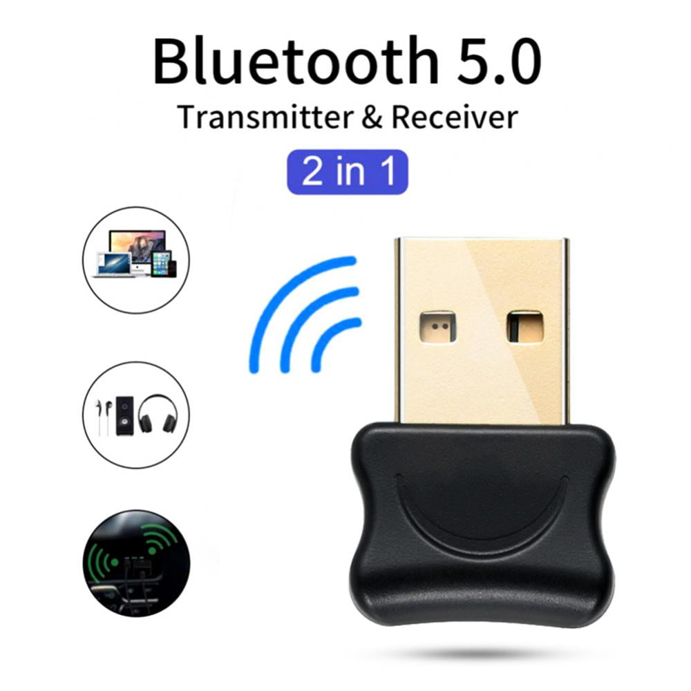 USB 5.0 Adapter Mini Bluetooth Transmitter Receiver Mini Bluetooth Dongle Audio Transmitter Receiver for Windows Computer PC