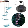 thumbnail image 2 of Spencer Solar Light Dragonfly Wind Chime Outdoor Indoor, Color Changing Led Solar Power Wind Chime Light Hanging Wind Chimes for Home Patio Yard Garden Decor, 2 of 8