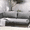 Grey, variant on Crestlive Outdoor Sectional Sofa with Rope Armrests, 31" Oversized Seat, 2-Seat, Beige