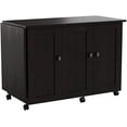 thumbnail image 2 of Miscellaneous Storage Sewing Cart  Drop-Leaf Craft Table  Sewing Table with Storage - Soft  Finish, 2 of 4