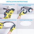 thumbnail image 2 of TORCHSTAR 8 Inch 5CCT Ultra-Thin LED Recessed Ceiling Light with Junction Box, CRI90, 27003000350040005000K Selectable, 18W Dimmable Slim Canless Wafer Downlight, ET, 2 of 8