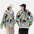 thumbnail image 4 of Balery Different Cats Sudadera ligera de manga larga con capucha y protección solar UPF 50+ para hombre y mujer, ideal para pesca y running-3X-Large, 4 of 7