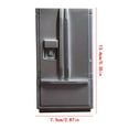 thumbnail image 4 of pstuiky Home Decor 1:12 Doll House Simulation Refrigerator Model White Gray, 4 of 4