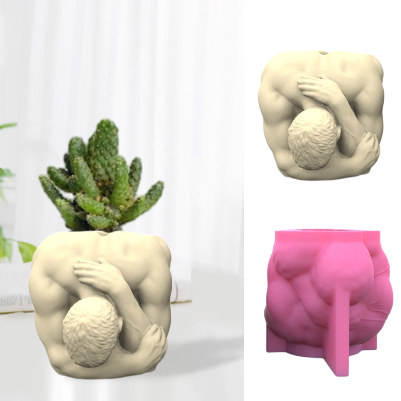 Flower Pot Silicone Mold Concrete Cement Flowerpot Mold Plaster Mold Cup Epoxy Resin Mold Home Decor