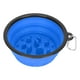 thumbnail image 2 of Comedero portátil para perros, comedero lento, bebedero para perros, plato de viaje para perros pequeños y grandes, color azul, 2 of 14