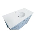 thumbnail image 3 of KBC Horizon 48" Wood Bathroom Vanity w/Engineered White Stone in Powder Blue, 3 of 5