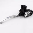thumbnail image 2 of Silver Flame 7/8" 22mm Reservoir Brake Hydraulic Clutch Lever Street Bike Motorcycle Cruiser Old School Cafe Racer, 2 of 5