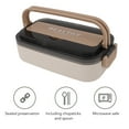 thumbnail image 4 of Leakproof Bento Lunch Box 316 Stainless Steel Microwave Safe Container, 700ml Capacity Adult Lunch Box For School Office, 4 of 8