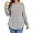 Light Grey, variant on Womens Plus Size Tops Crewneck Long Sleeve Shirts Loose Tunic Tops Curved Hem Fall Pullover