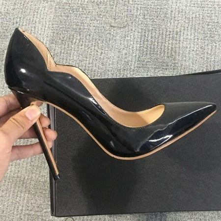 YCNYCHCHY New Brand Evening Dress Wedding Shoes Women 12CM Thin High Heels Blue Red Black Pointed Toe Pumps Party Heeled For Ladies