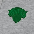 thumbnail image 4 of Men's Antigua Heather Gray New York Knicks St. Patrick's Day Victory Raglan Pullover Hoodie, 4 of 4