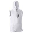 thumbnail image 2 of Afdoent Men's Tank Top 2025 Summer New Men's Fitness Hooded Sleeveless Vest Breathable Sports T Shirt Cool Mesh Design Loose Muscle Training Top Casual Streetwear, 2 of 9