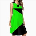 thumbnail image 2 of Shego Halloween Costume Casual Sleeveless Loose Sundress Dress For Women Summer Dress Daily Woman, 2 of 4