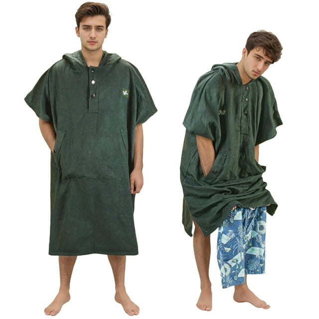 Poncho de surf Catalonia con capucha y secado rápido con bolsillo