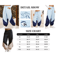 thumbnail image 6 of Womens Slouchy Nylon Pants Casual Colorblock Workout Ankle Pants Baggy Wide Leg Track Pants, 6 of 6