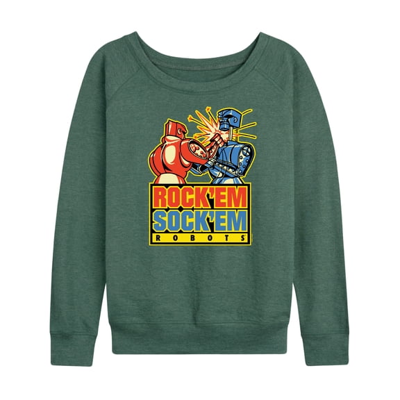 Rock 'Em Sock 'Em Robots - Rock Em Sock Robots - Women's Lightweight French Terry Long Sleeve Shirt