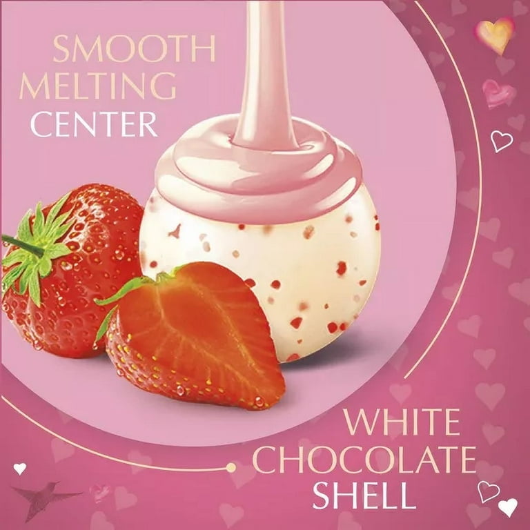 Lindt - ♪　 Lindt LINDOR Valentine's Day Strawberry Dark Chocolate Candy
