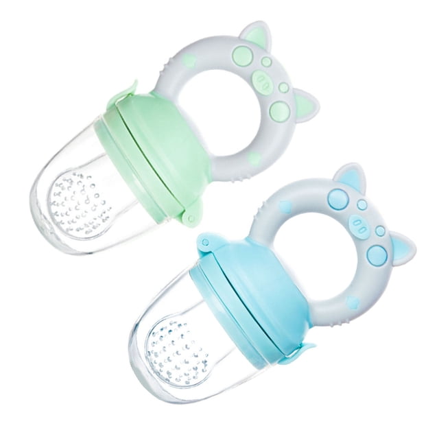 Chupete Alimentador de Comida para Bebés BuyWeekMX 2 uds Color Azul Verde