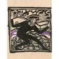 thumbnail image 2 of Winold Reiss 19x24 Black Ornate Framed Double Matted Museum Art Print Titled: Design for Fine Art Print, ‘The Mad Dancer’.) (Original Study for Woodcut Print (1910), 2 of 5