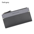 thumbnail image 1 of Business Money Bag Clutch Zipper Cellphone Bag Coin Purse Card Holder Long Wallet DARK GREY, 1 of 8