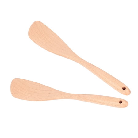 

Tebru Wooden Spatula Wooden Spatula Beech Long Handle Hanging Hole Kitchen Utensils Kitchenware For Cooking Kitchen Cookware