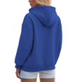 thumbnail image 5 of Women's Spring Zip Up Y2K Cargo Hoodies Casual Long Sleeve Sweatshirts Fall Winter Track Jackets with Pockets Blue M, 5 of 5