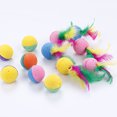 thumbnail image 4 of 10PCS Cat Ball Toy Creative Feather Latex Cat Exercise Ball Cat Play Toy, 4 of 6