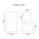 thumbnail image 3 of Juego de alfombras de baño, alfombra de Pedestal, alfombra antideslizante, transpirable, lavable, decoraciones A, 3 of 8