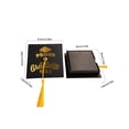 thumbnail image 3 of Graduation Cap Candy Box Black Squares Favors Box With Tassel For Grad Party Decoration Treat Holders, 3 of 6