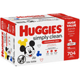 thumbnail image 3 of Huggies Simply Clean Unscented Baby Wipes, 11 Flip Lid Packs (704 Wipes Total), 3 of 6