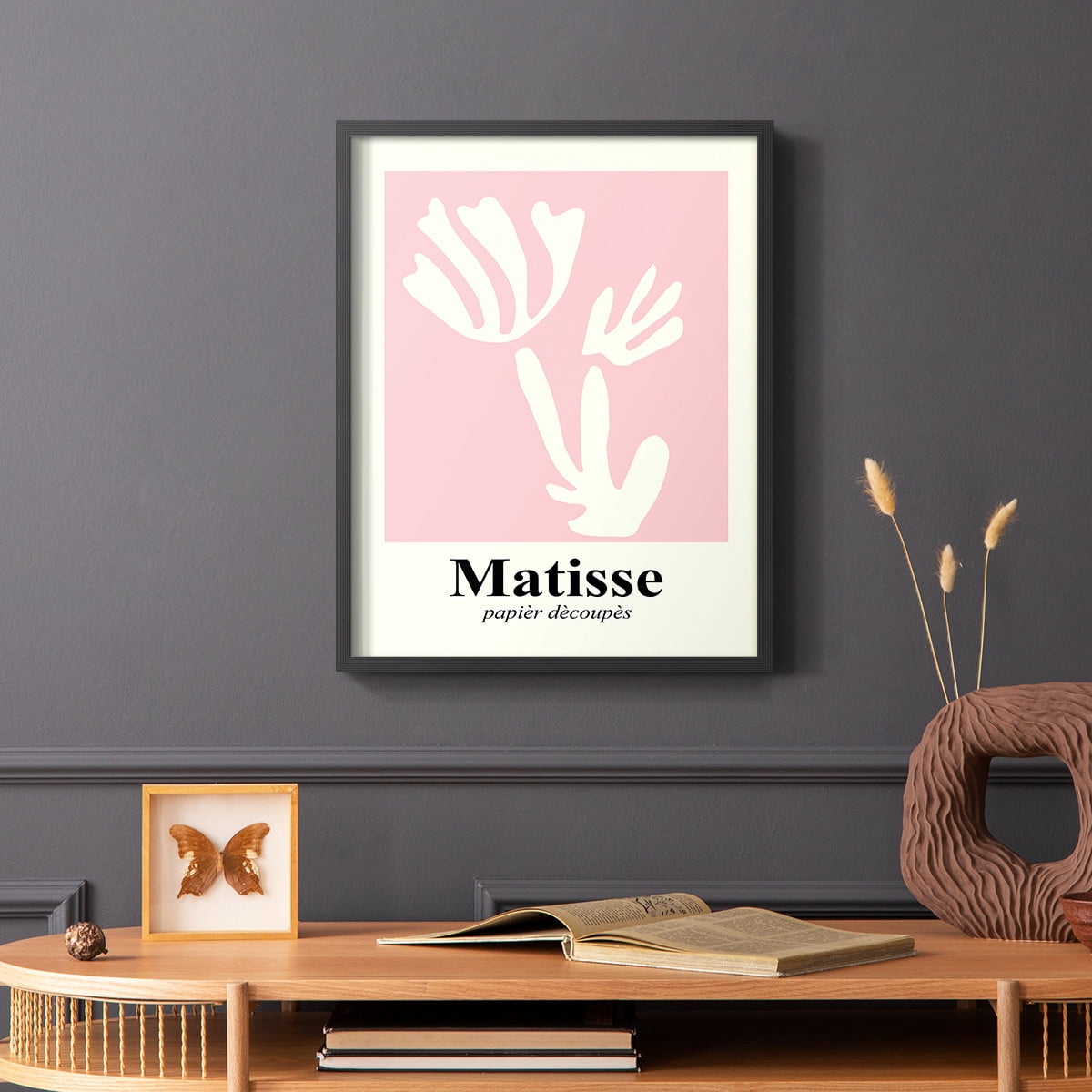 Matisse CCCLIV in Black Solid Wood 11 x 14 Framed Print