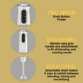thumbnail image 5 of Rae Dunn Immersion Hand Blender with Egg Whisk and Milk Frother Attachments, 5 of 5